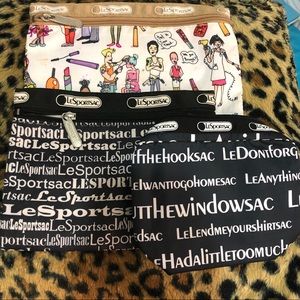 LeSportsac cosmetic pouch bundle